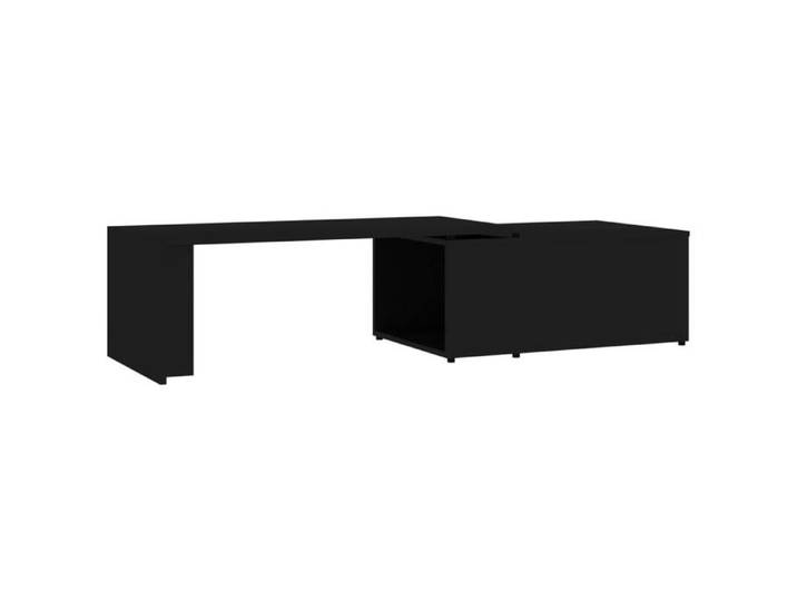 “Winter Sale TOP Table à café Noire - Table basse Noire 150x50x35cm - bois d'ingénierie PRO27283