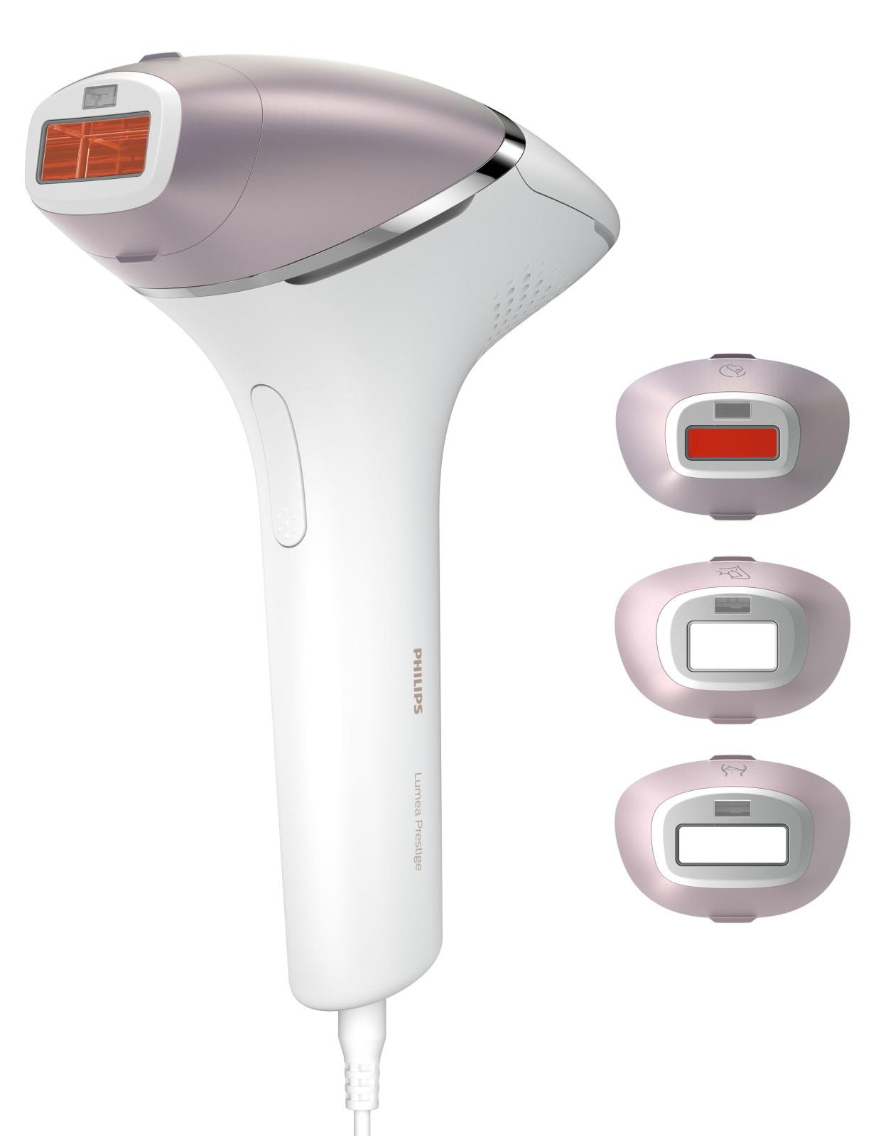 Philips Lumea Prestige Lumea IPL 8000 Series BRI947/00 IPL Haarentfernungsgerät mit SenseIQ, Lichtimpulstechnologie (IPL), Gold, Weiß, 8,5 min, 2 min, 1,5 min, 4,1 cm²