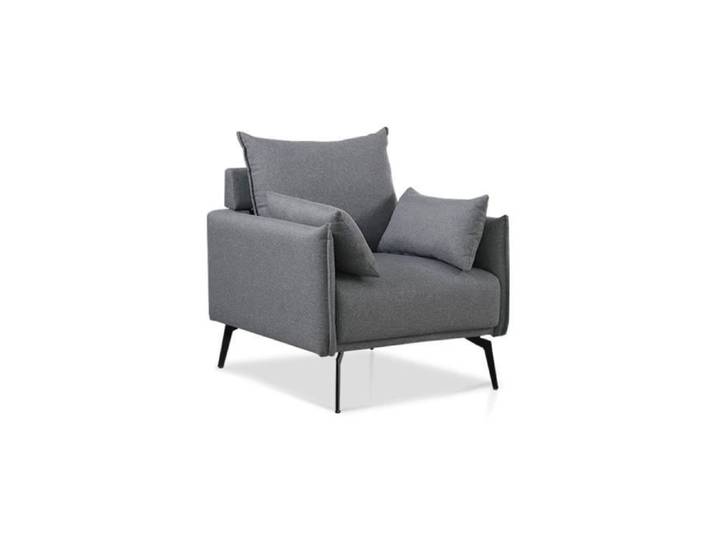 Fauteuil scandinave 1 place gris - Ivar