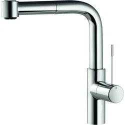 KWC Ono Spültischarmatur 10151003000FL chrom schwenk/ausziehbar, flexibler Anschluss