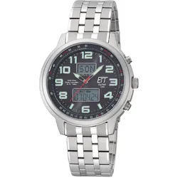 ETT Eco Tech Time EGS-11302-22M Solar Drive Funk Herren-Armbanduhr Hunter II