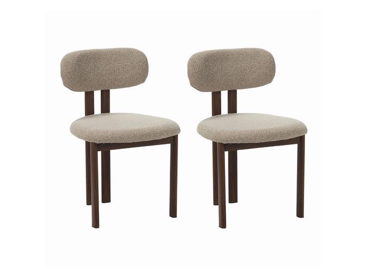 Livetastic Stuhl-Set Miyo Walnuss, Sand, Metall, 50x80x52 cm, Esszimmer, Stühle, Esszimmerstühle, Esszimmerstühle-Set