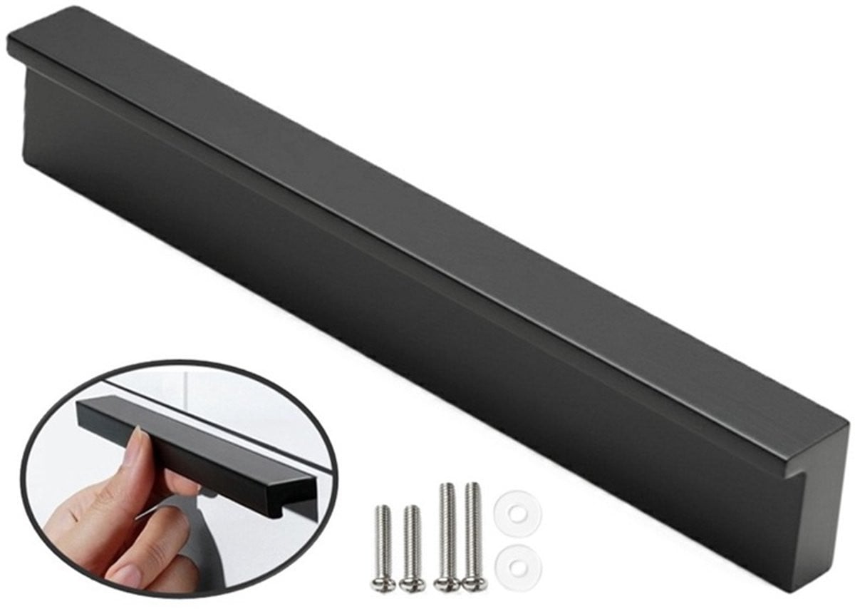 MSQDESIGN Handgreep zwart, 128mm, inclusief schroeven