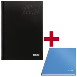 Leitz Notizbuch »Solid - OTTO Office« kariert A5 160 Seiten inkl. Notizbuch »Solid 46 blau, 15.5x21.7x1.4 cm
