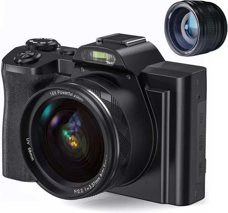 INF Digitalkamera 4K, 48 MP, CMOS, 16-fach Zoom, Selbstauslöser