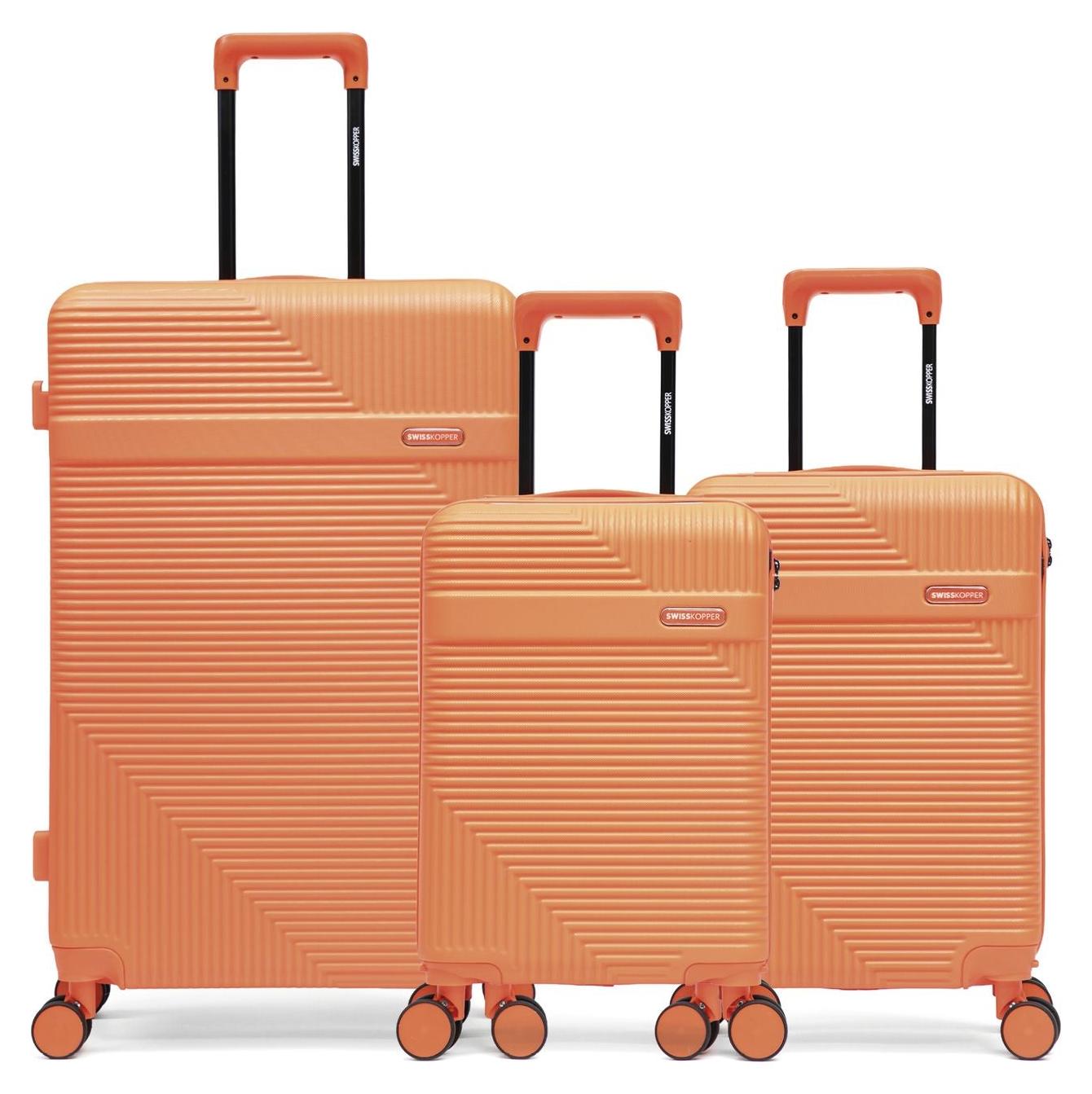 3er-Set Hartschalenkoffer in Großformat, Kabinengröße und XS-Kabinengröße von WOHLEN