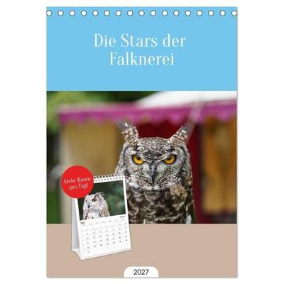 Tischplaner 2027 - Die Stars der Falknerei (A5 Tischkalender zum Aufstellen) CALVENDO