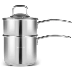 Karaca Fondue Edelstahl Topf Set 14 cm