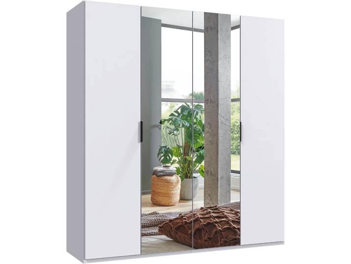 Kleiderschrank WIMEX Oxford by fresh to go, in 3 Breiten, Made in Germany , weiss (weiß), B:200cm H:216cm T:58cm, Holzwerkstoff, Schränke, Kleiderschrank, mit hochwertigen Falttüren für den perfekten Überblick