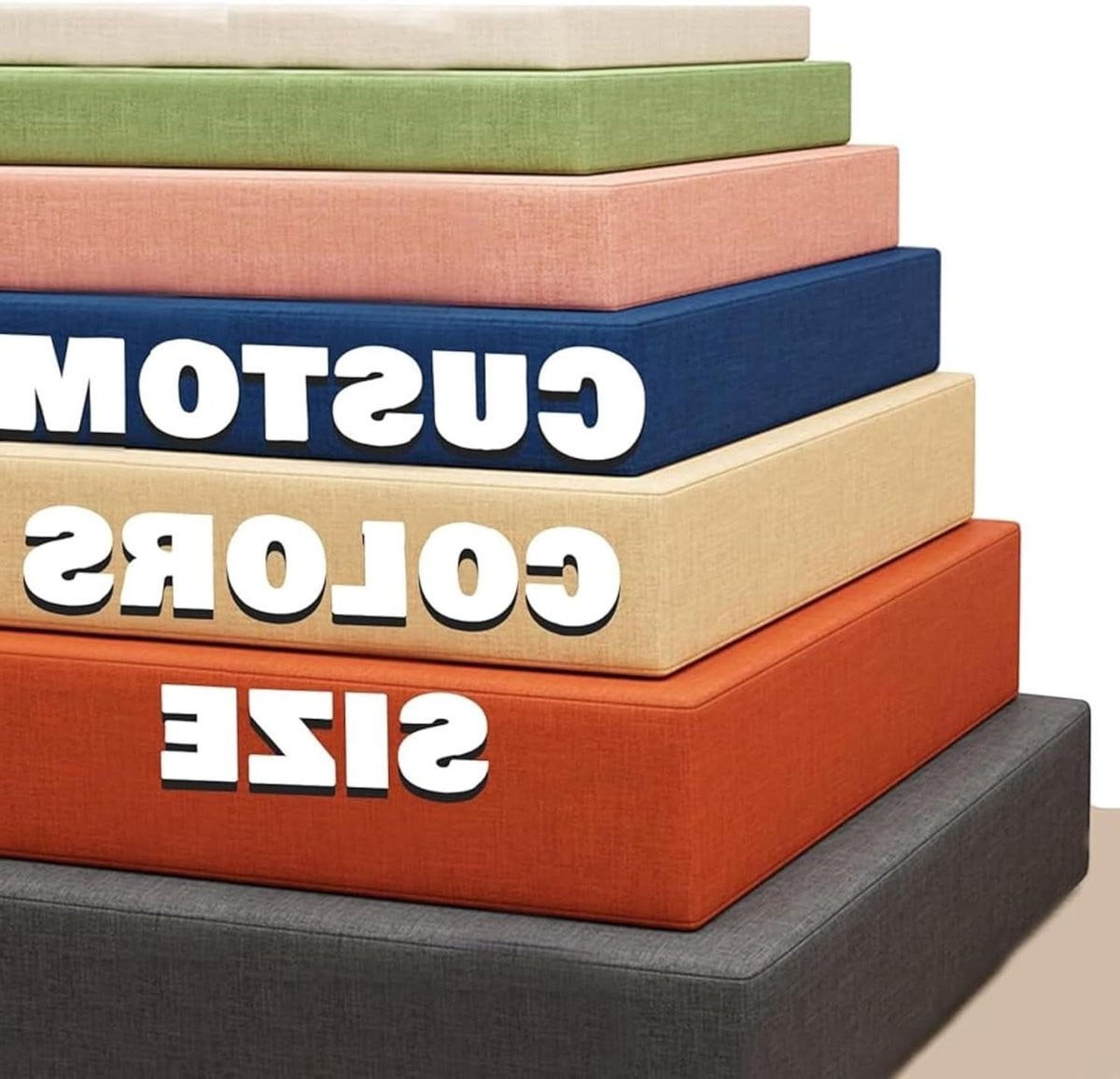 Maatwerk Bankkussen met keuze uit 4 stoffen en diverse kleuren