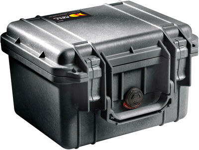 Peli 1300 Foam Black noir