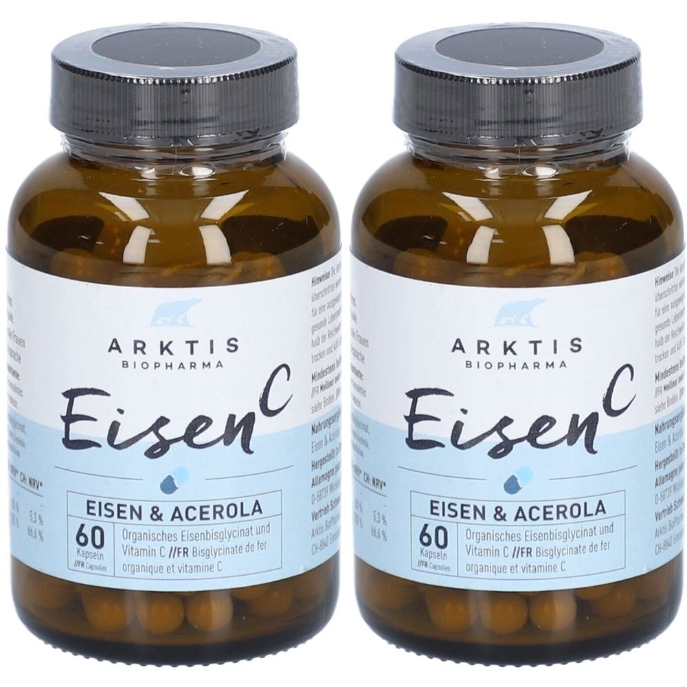 Arktis Eisen C & Acerola Kapseln 2x 2x60 St