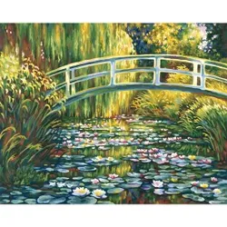 Seerosenteich nach Claude Monet (1840-1926) Malen nach Zahlen