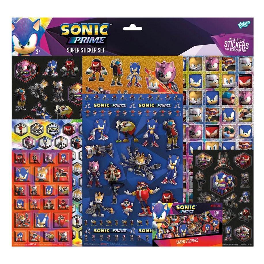 Totum Sonic Super Aufkleber-Set (300 Sticker) (TOT280557)