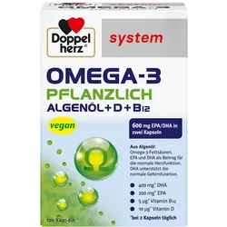 DOPPELHERZ Omega-3 pflanzlich system Kapseln 120 St