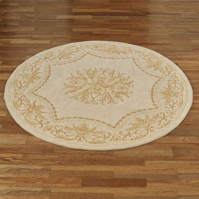 Touch of Class "Windsor Round Rug, 5'9"" Round, Pearl"