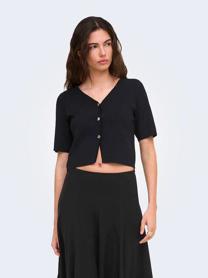 JDY Cardigan "Astra" in Schwarz - L