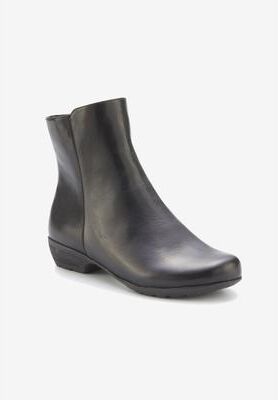 Women's Elsie Bootie by Ros Hommerson in Black Leather (Size 8 1/2 M)