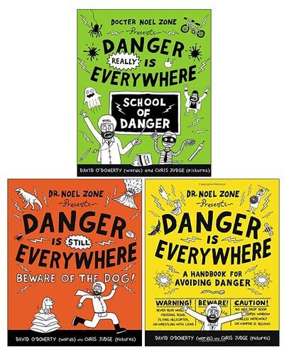 Penguin Docter Noel Zone Danger Is Everywhere Series 3 Books Collection Set  School Of Danger Beware Of The Dog Danger Is Everywhere
