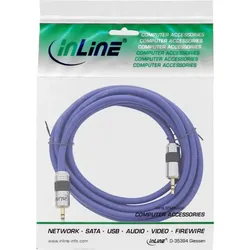 INLINE Klinken-Kabel PREMIUM, 3,5mm Stecker / Stecker, 7m