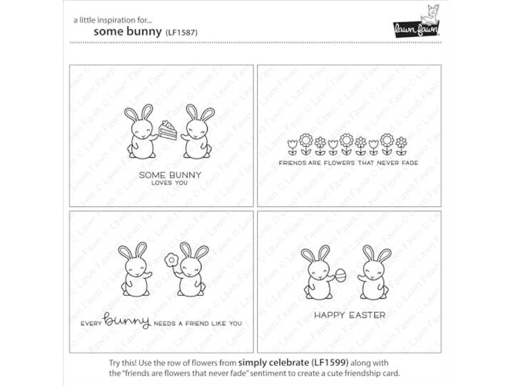 Lawn Fawn Clear Stamps 4 X6 -Some Bunny