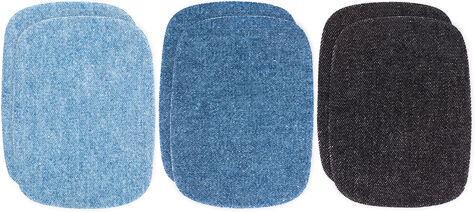 Kleiber Jeans-Flicken Mini, Größe: 9 x 7,5 cm, Inhalt: 3 Paar
