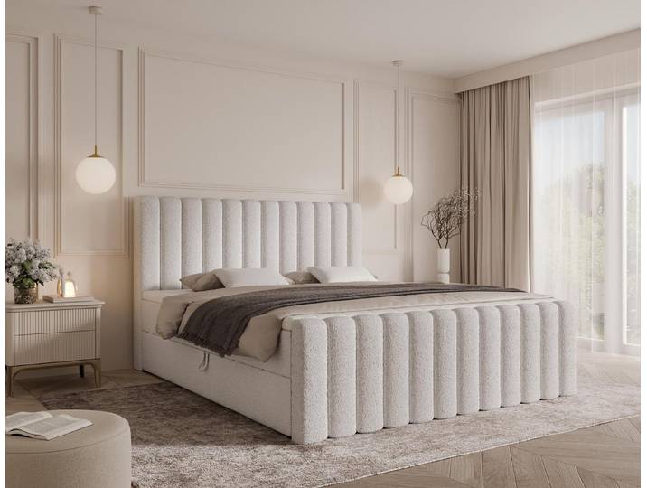 Compleo Boxspringbett mit zwei Bettkästen, Doppelbett, T30-Schaum (MADE IN EU), höchsten Schlafkomfort