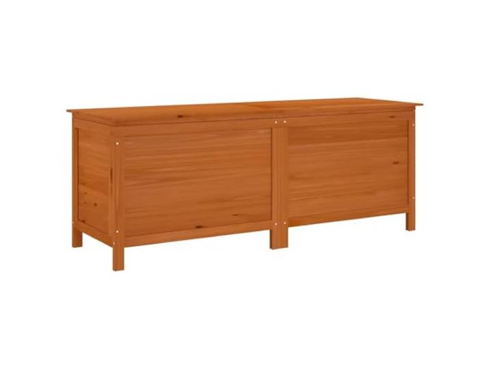 vidaXL Boîte de rangement de jardin marron bois massif de sapin