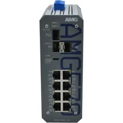 Mercedes-Benz Industrial Managed Switch, 8x (8 Ports), Netzwerk Switch, Grau, Schwarz
