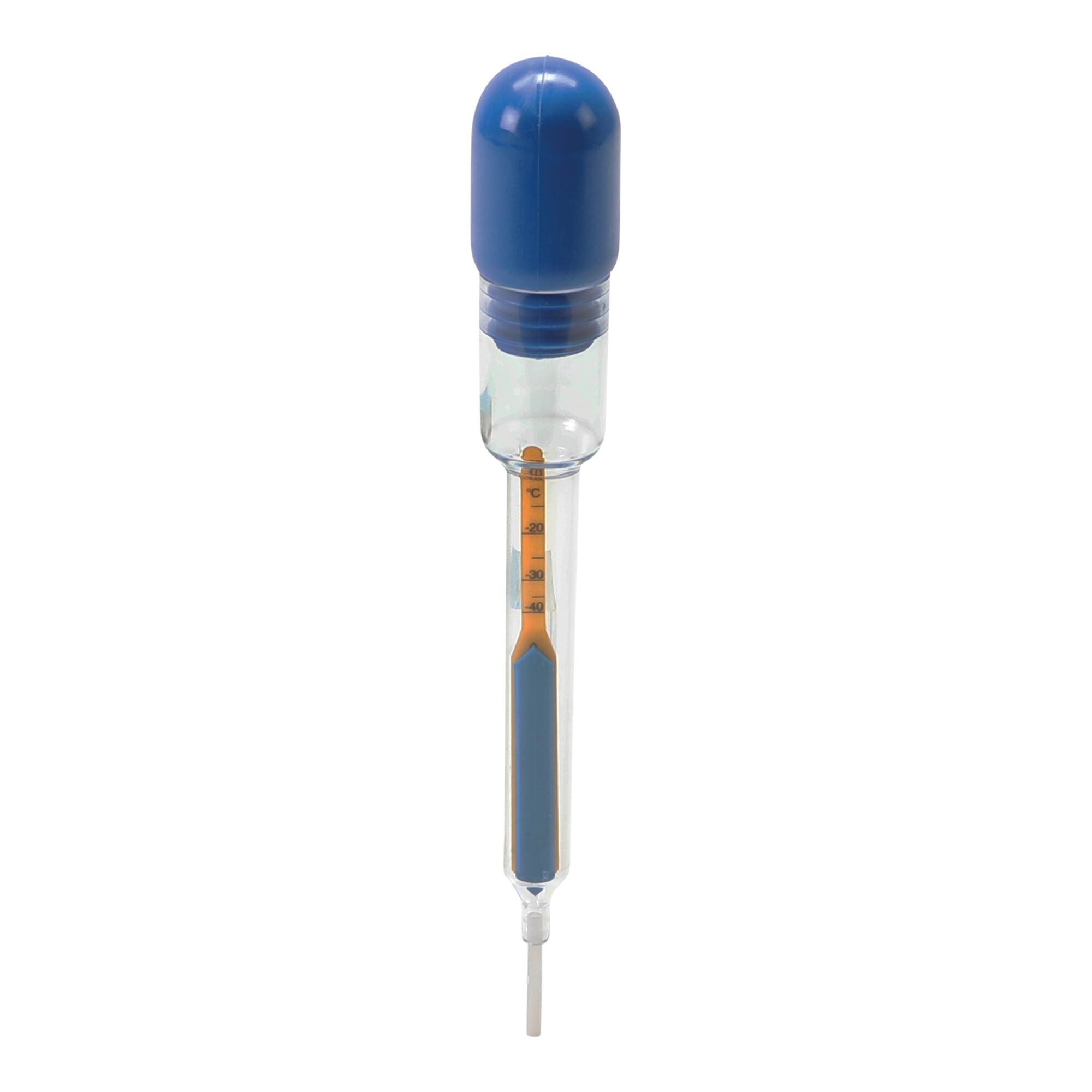 BGS DIY Frostschutzprüfer Areotemp aus Kunststoff und Metall mit Skala und Thermometer für Kühlflüssigkeit, 9672)