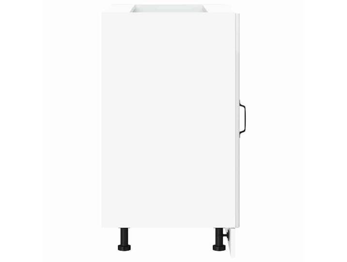 Moderne Meuble bas de cuisine « Lucca SWEETY Meuble bas de cuisine » bois d'ingénierie blanc brillant 86x46x81.5 cm BB1022