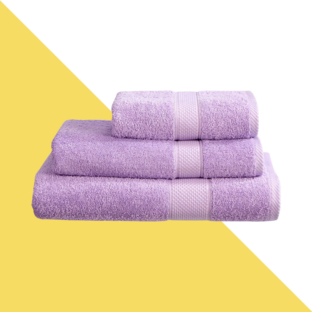 Hashtag Home Arelious Multi-Size Bale Lilac Bath Towel;Hand Towel;Bath Sheet