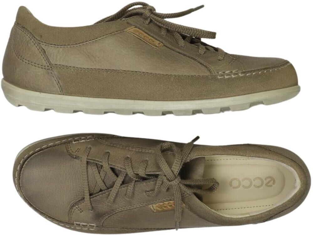 Ecco Damen Halbschuh, Beige, Gr. EU 38, Leder - Second Hand
