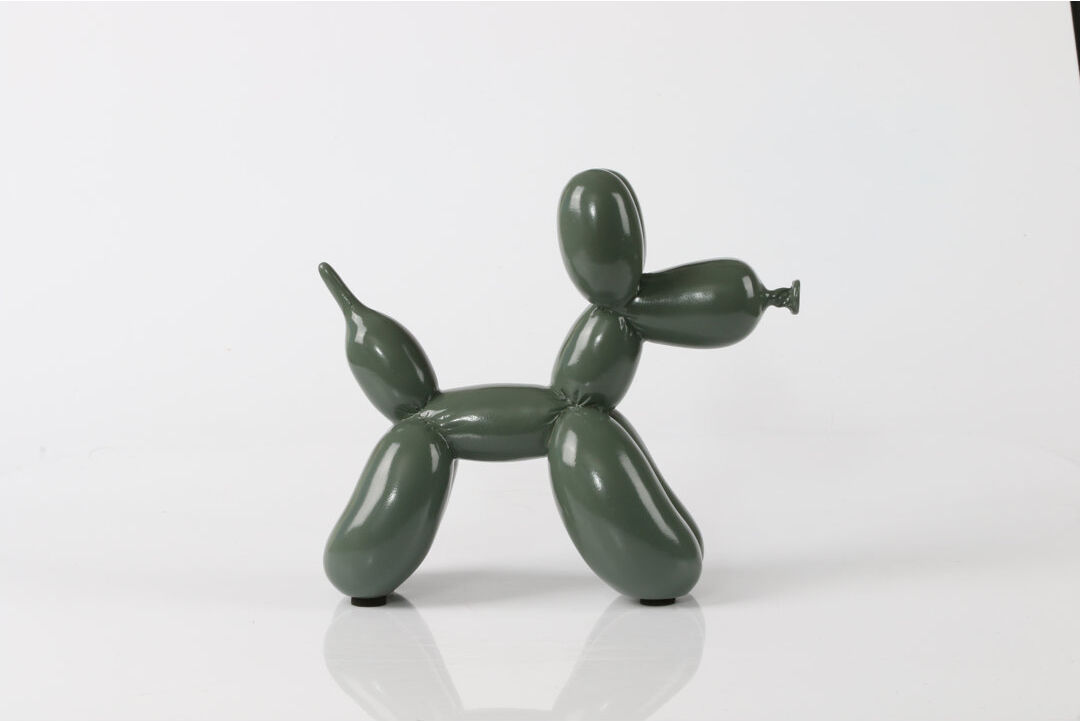 Yappiedogs Handmade Resin Figurine / Sculpture Decorative Object Sage Green