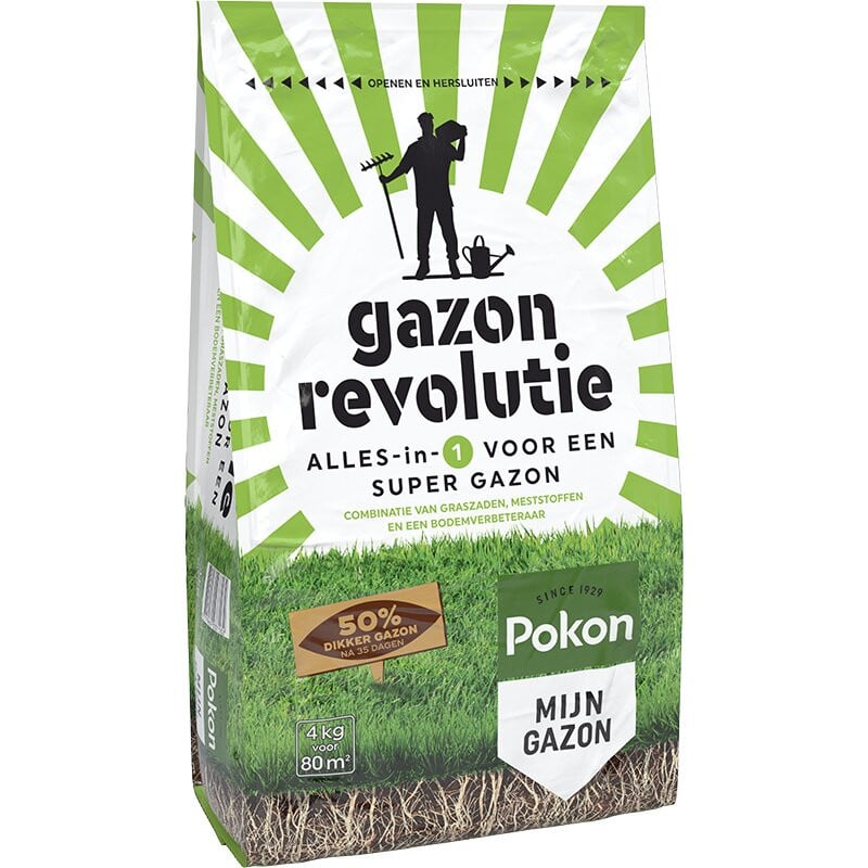 Pokon Gazon Revolutie Graszaad voor 80 m2, 4 kg