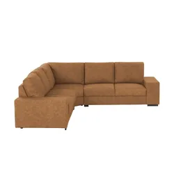 Ecksofa in Lederoptik Renée ¦ braun ¦ Maße (cm): B: 280 H: 90 T: 280.0