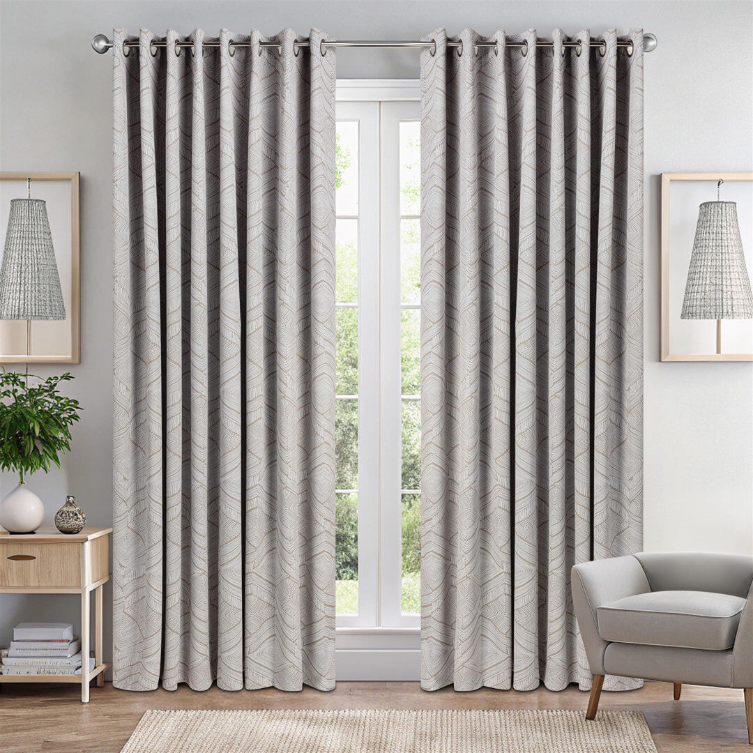 Natur Pur Blackout Curtain Cream 229cm Width x 229cm Drop