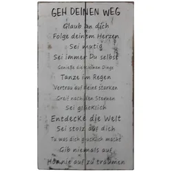 die Faktorei »Board« Deko-Holzschild mit Spruch V