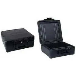 pavo, Tresor, Feuerschutzkassette, 11 Liter, schwarz Dokumentenbox, feuerfest, Feuerbeständigkeit: 30 Minuten (11 l)
