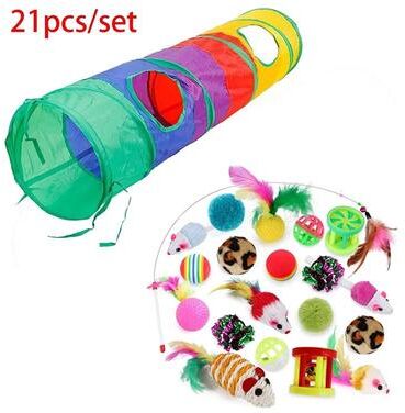 Uplift Treasures Rainbow Cat Play Tunnel 17