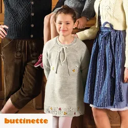 Strickanleitung – Kleid mit Ajourmusterblende aus Woll Butt Tirol