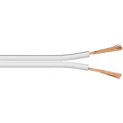 GOOBAY 67750 - Lautsprecherkabel 2x2.5 mm2, 10 m weiss CCA