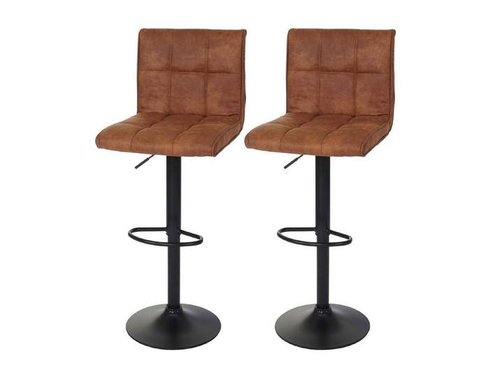 MCW Barhocker MCW-B13 (Set, 2er), 2er-Set, Höhenverstellbar, Inkl. Fußablage