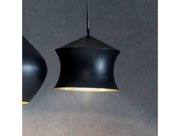 Tom Dixon Designer Hängeleuchte Beat, dimmbar, schwarz, für Wohn- / Esszimmer, Messing, Design