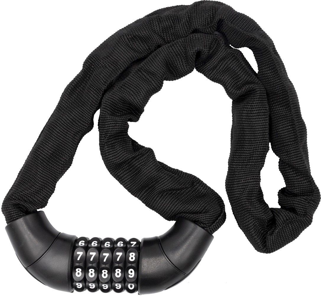 Bike Attitude Kædelås Med Kode 90 Cm × Ø6 Mm Matsort