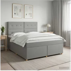 vidaXL, Boxspringbett, Boxspringbett (180 x 200 cm)
