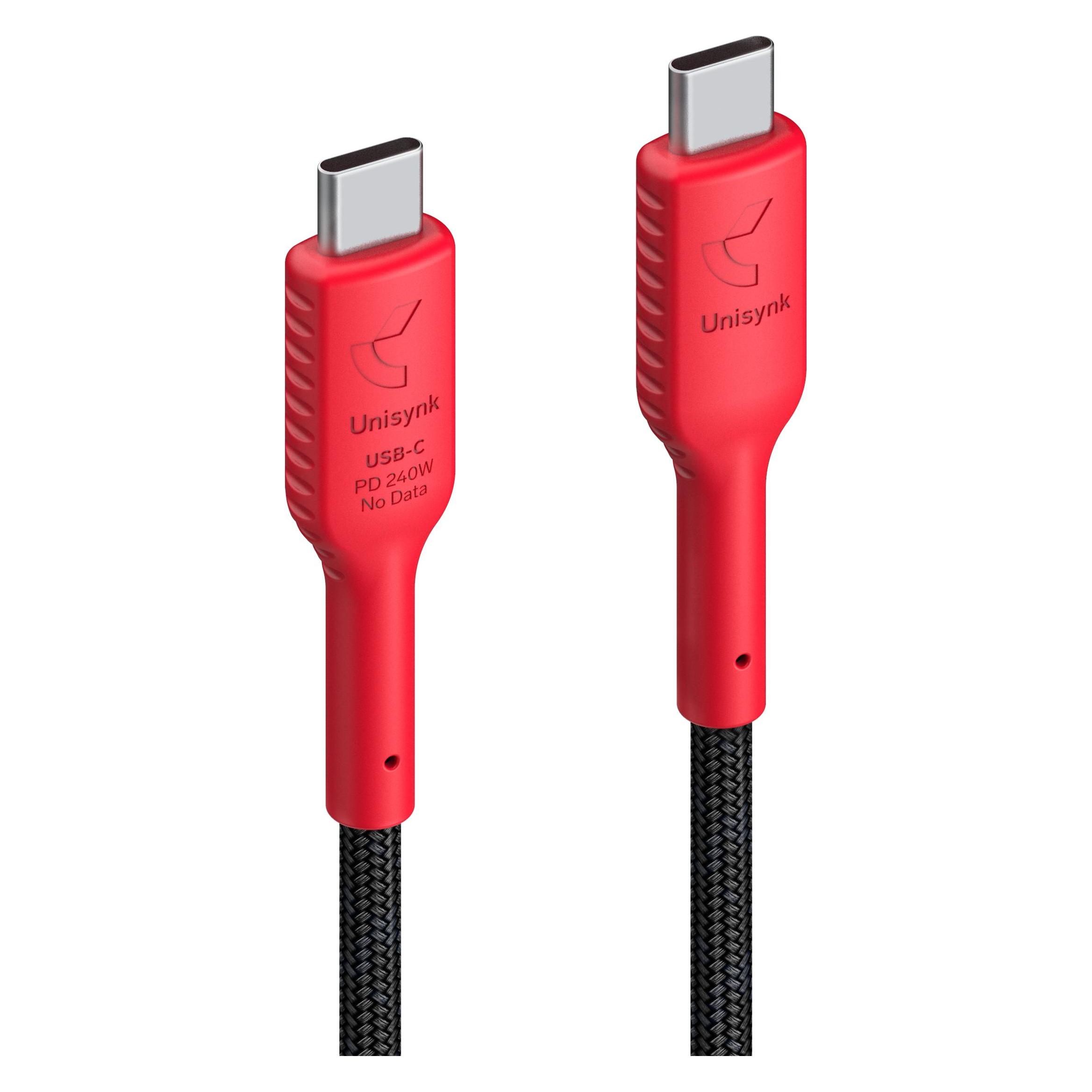 Unisynk USB-C No Data Cable 240W 1m (1 m, 240 W) (10489)