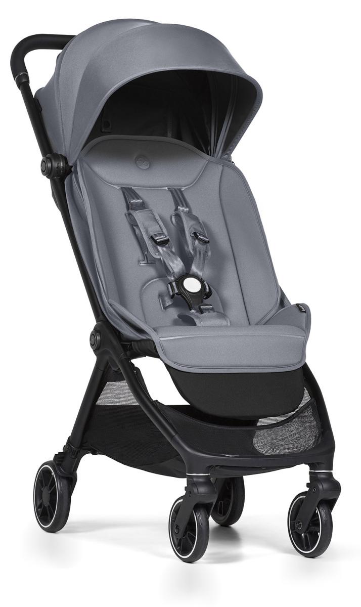 Bumprider Connect Mini Buggy grau, kompakter Reisebuggy mit IATA-Kabinengröße, Einhand-Faltung und Connect-Magnetsystem