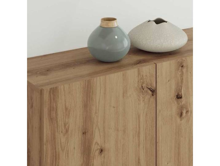 Armoires de Télévision - Marron - Unité murale de TV 5 pcs - Chêne artisanal Bois d'ingénierie 240x30x183 cm T3917