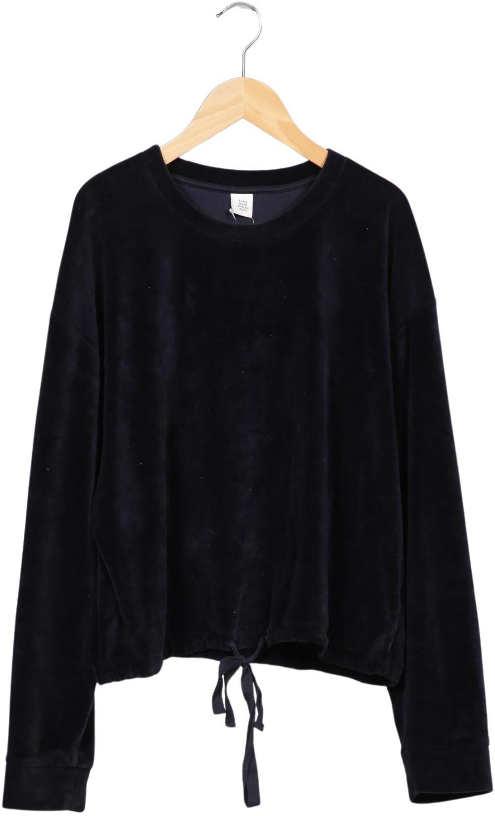 Kauf dich glucklich Damen Sweater, Marineblau, Gr. XL, Synthetik / Baumwolle - Second Hand